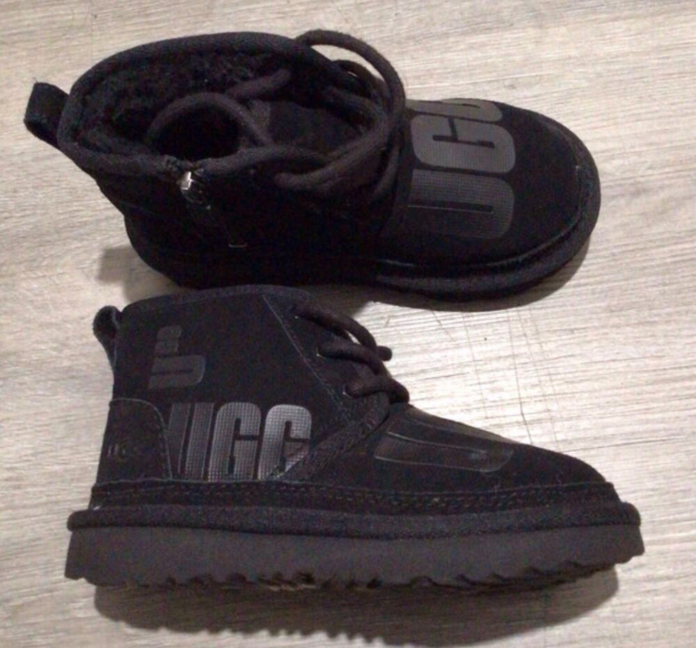 Original Neumel UGG Black Big Kids Boots USA Size 11